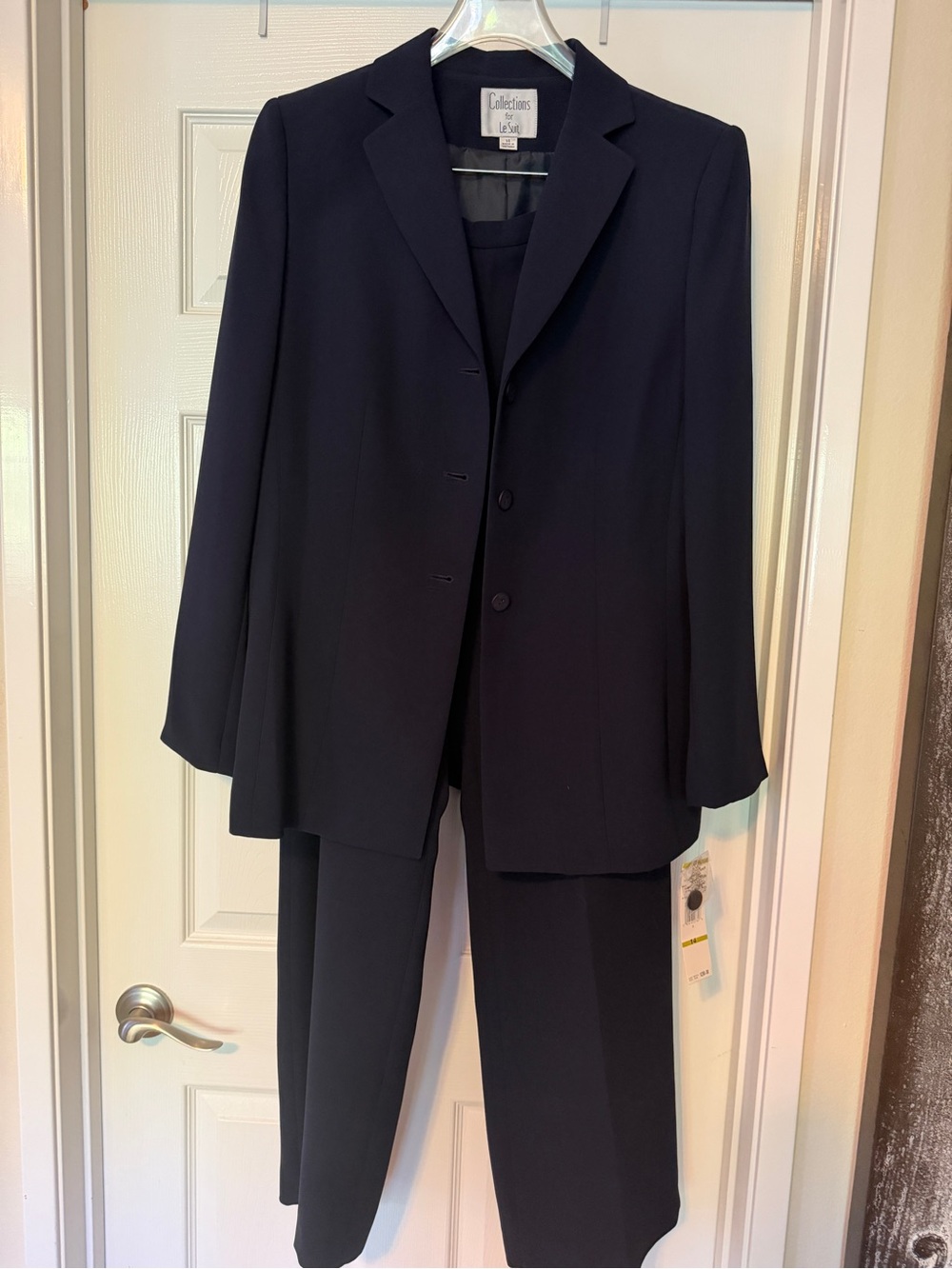 Collections for Le Suit Classic Navy Women’s Two-Piece Suit Jacket & Pants
